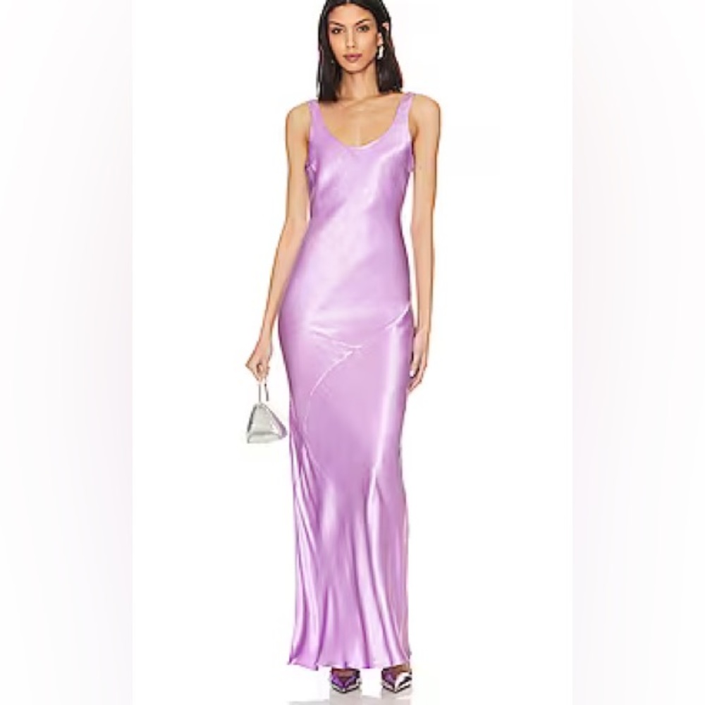 Adelyn Bias Dress in Lilac